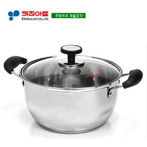키친아트 아티스트 삼중바닥냄비 24CM양수