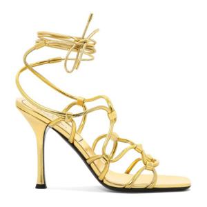발렌티노 골드 스트랩 앵클 랩 하이 힐 샌들 2W2S0GB6RNJ KM5