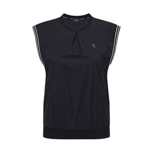 [파리게이츠] 여성 백로고 배색 라인 슬리브리스 탑 521E2TR409_BK