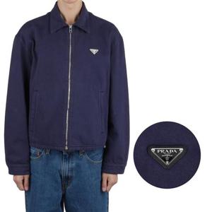 프라다 GEB233 16HE F0V41 코튼 데님 블루종 자켓