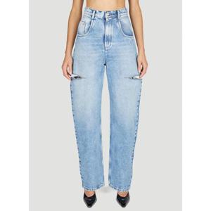 26 SS 메종 마르지엘라 사이드 스플릿 하이웨스트 데님 진 S51LA0051 S30513 470