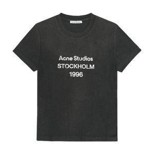 아크네스튜디오 CL0395 FADED BLACK (BM0) 스톡홀름 로고 공용 반팔티