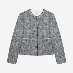 [베스띠벨리]테이핑 디테일 트위드 자켓 BKJAC2106