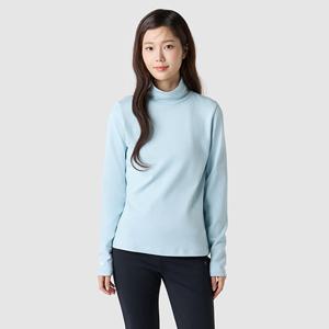 [르꼬끄공식] 유니 기모 하프넥 긴팔티 (QQ423LRLO1)