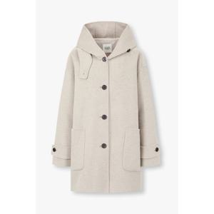 톰보이  9175411981 핸드메이드 후드 울혼방 하프코트