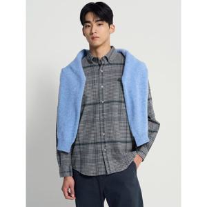 [빈폴멘] 변형 스몰 윈도우 체크 셔츠  애쉬 (BC4X64O074)