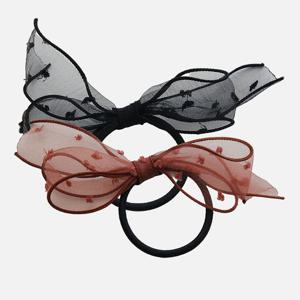 제이로렌 쉬폰 리본 헤어끈 H01508