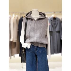 [숲]후드 니트조끼  SBBVK301