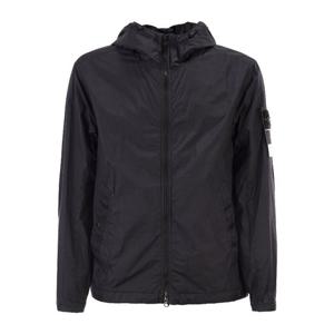 스톤아일랜드 워터리펠런트 윈드브레이커 후드 네이비 재킷 L1S