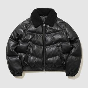 엄브로패딩 VQA UQ423CPJN1-BLK1 윈터 헤븐 레더라이크 카라형 패딩 자켓 BLACK1