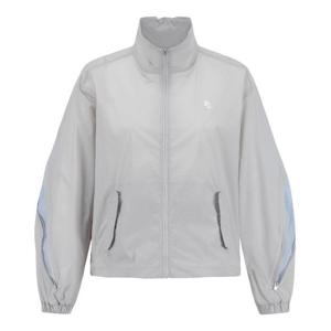 파리게이츠바람막이 NQC 521E1JP302_GY 여성 메쉬 지퍼 여밈 스트링 점퍼