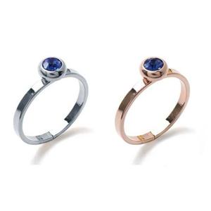 R022 4mm 사파이어 오스트리아 크리스탈 프리반지