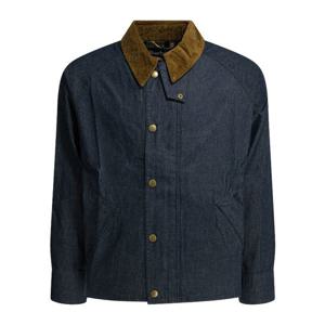 바버 버튼 프론트 코듀로이 칼라 데님 재킷 MCA1105 MCAIN71