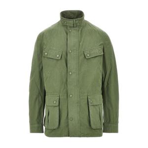 바버 스탠드 칼라 버튼 플랩 포켓 필드 재킷 MCA1100 GN33