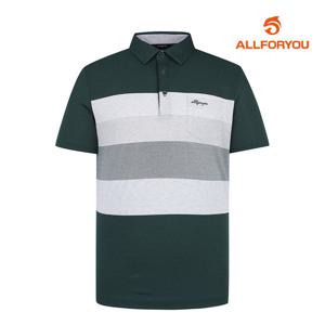 [올포유] 남성 스트라이프 카라 반팔 티셔츠 AGTYM3331-816
