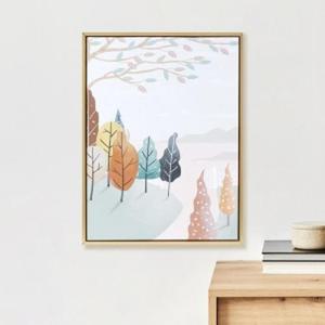 감성 일러스트 캔버스 액자 벽걸이 인테리어 풍경