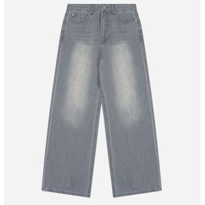 [클라이드]여성 라이트그레이 와이드 데님 청바지 (FPBDP792F)