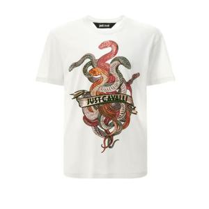 저스트까발리 반팔 티셔츠 78OAHT10 CJ500004 White