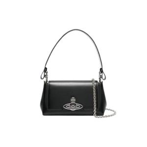 비비안 웨스트우드 미디움 메신저백 블랙 4602000LW-L0077-N401