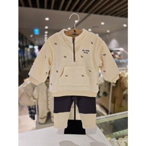 [블루독베이비] 25 FW(크림)BI 골벨로아 아노락SET(45C1361010)상하복 유아 백일 돌 선물 아가옷 (45C13610