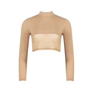 골피아 여성 하이넥 시스루 크롭 이너티셔츠 AIM5MP5510