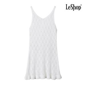 [르샵]다이아 펀칭 니트 비치룩 원피스 (BP7OP051A)