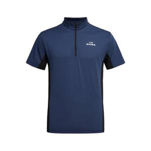 [아이더 (행사)]남성 POP 조직물 반팔 짚업 티셔츠 (Navy) DMM25282_N4