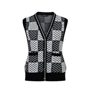 [와이드앵글]여성 CO 패턴 브이넥 베스트 가디건 L WWP26K52Z1