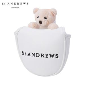 [세인트앤드류스] 공용 테디베어 로고 말렛형 퍼터 커버
