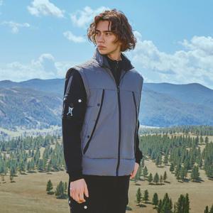 챌린저 남성 이단포켓 구스다운 퀼팅 베스트 다크그레이 CHD4MVT4412DG