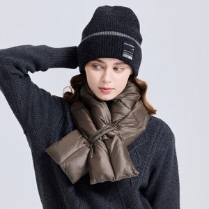 챌린저 유니 우븐 패딩 넥워머 머플러 브라운 CHE4UNW5485BR