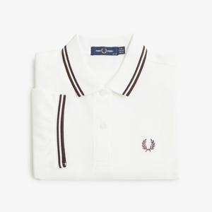 [G3600] 트윈 팁 프레드페리 셔츠 - 스노우화이트/캐링턴로드브릭 AFPF2413600-C22