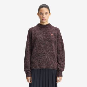 [Womens] 트위스트 말 모크 넥 니트 - 플라밍고 탄/앵커그레이/블랙 AFPF2531133-73A