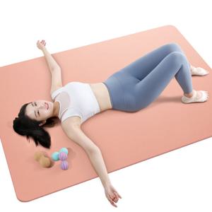 TPE  10mm요가매트 자이언트매트 122cm 운동매트(피치핑크)