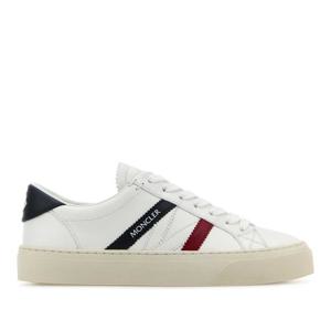몽클레어 화이트 레더 모나코 2 스니커즈 4M00160M4496 001
