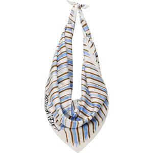 25 FW 보테가베네타 여성 화이트   블루 풀라드 숄더백 251798F048011