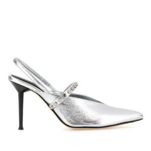 알렉산더맥퀸 실버 레더 레벨 펌프스 838457WIAEU 1679