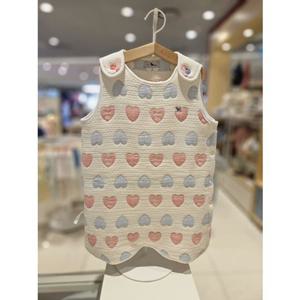 블루독베이비[hu] 25.FW신상 PK)하트슬리핑가운 45A70-009-02 신생아내의 수면가운 수면조끼 출산선물