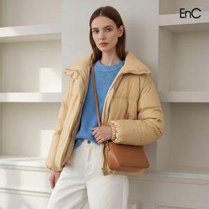 [ENC] 덕파이버 샤이닝 베이지 패딩점퍼