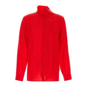 발렌티노 슬림핏 버튼 크레이프 셔츠 7V0ABT01B3N WUD