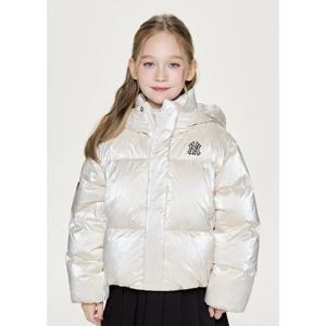 MLB키즈 프리즘 걸스 글로시 모노그램 숏패딩 (7FDJM0956CRD)