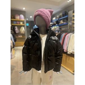 MLB키즈 프리즘 걸스 글로시 모노그램 숏패딩 (7FDJM0956BKS)