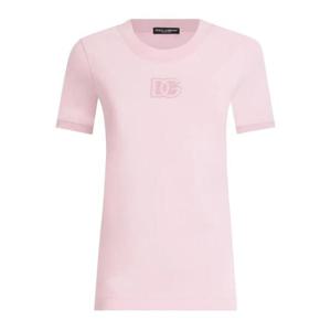 25 FW 돌체앤가바나 로고 자수 티셔츠 F8N08ZGDCX1 TP445059139