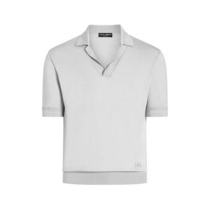 25 FW 돌체앤가바나 실크 폴로 셔츠 GXZ09ZJBSLV TP444965362