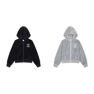 [탑텐키즈]MKF4TC2202 여아) 벨로아 크롭 후드집업