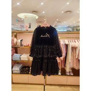 프렌치캣5 여아 블랙벨벳샤원피스 (Q45DAO130B)