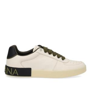 돌체앤가바나 로고 가죽 라운드 토 스니커즈 CS2392 A02188S522