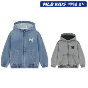 [MLB키즈]베이직 져지데님 후드 집업 자켓 7AHDB0461