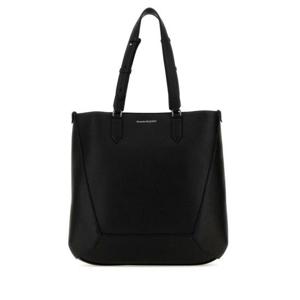 알렉산더맥퀸 남성 블랙 Edge 미디움 레더 쇼퍼백 7623421AAPO 1000