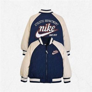 나이키 바시티 퀼트 붐버 자켓 네이비 1-4세 A254JK832P 2531439